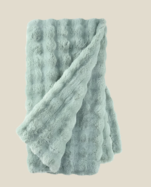 Throw - Faux Fur, Mineral, 50" x 70"