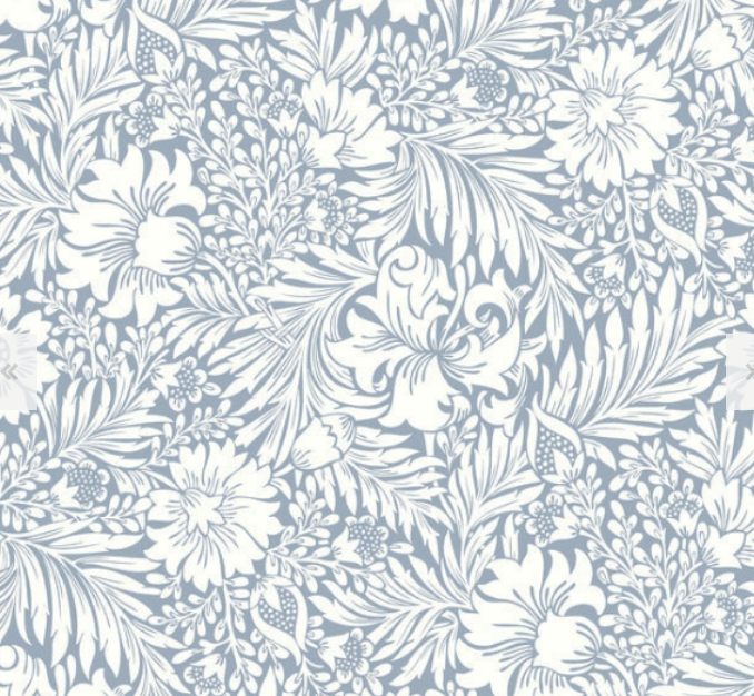 York Wallpaper/Modern Acanthus/Wedgewood Blue