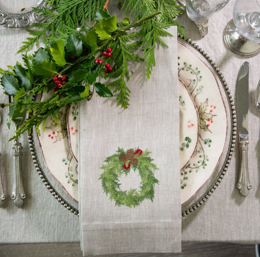 Juniper Wreath Linen