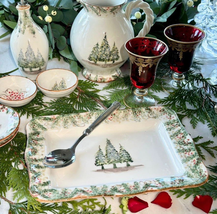 Natale Scalloped Tray