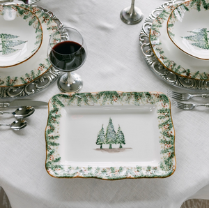 Natale Scalloped Tray
