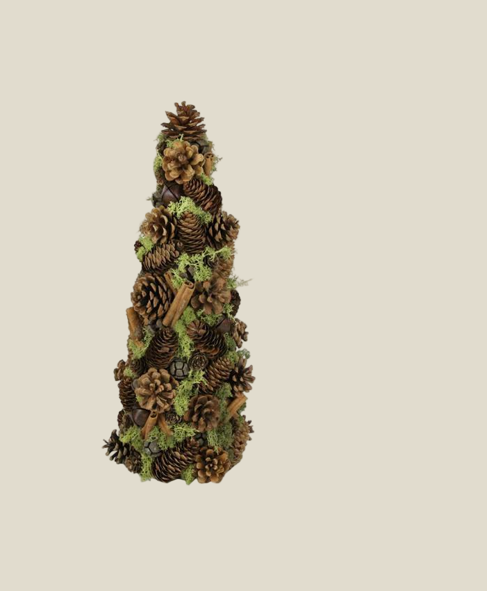 Cone/Cinnamon/ Moss Tree - Large