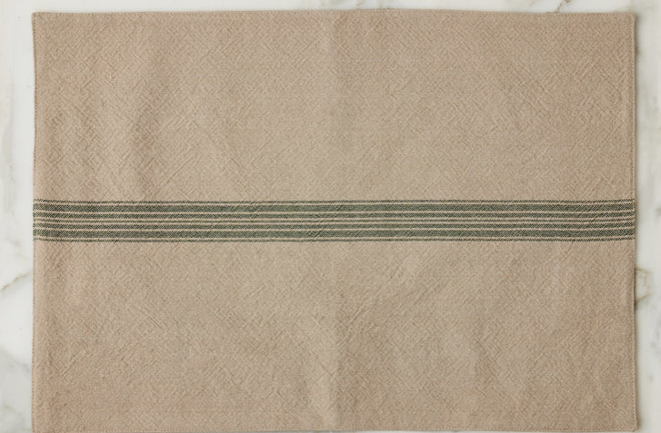 Vintage Green Stripe Placemat