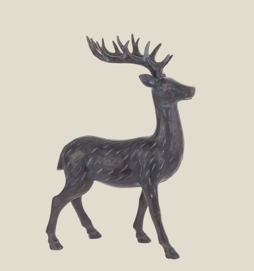 Etched Slate Standing Deer