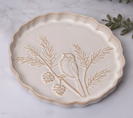 Winter Bird Plate