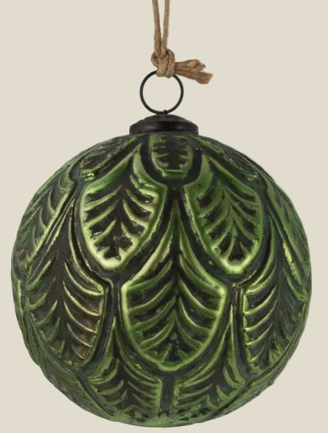 4" Grandeur Green Glass