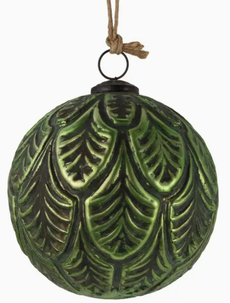 4" Grandeur Green Glass