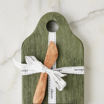 Green Dutch Cheese Board with Spreader