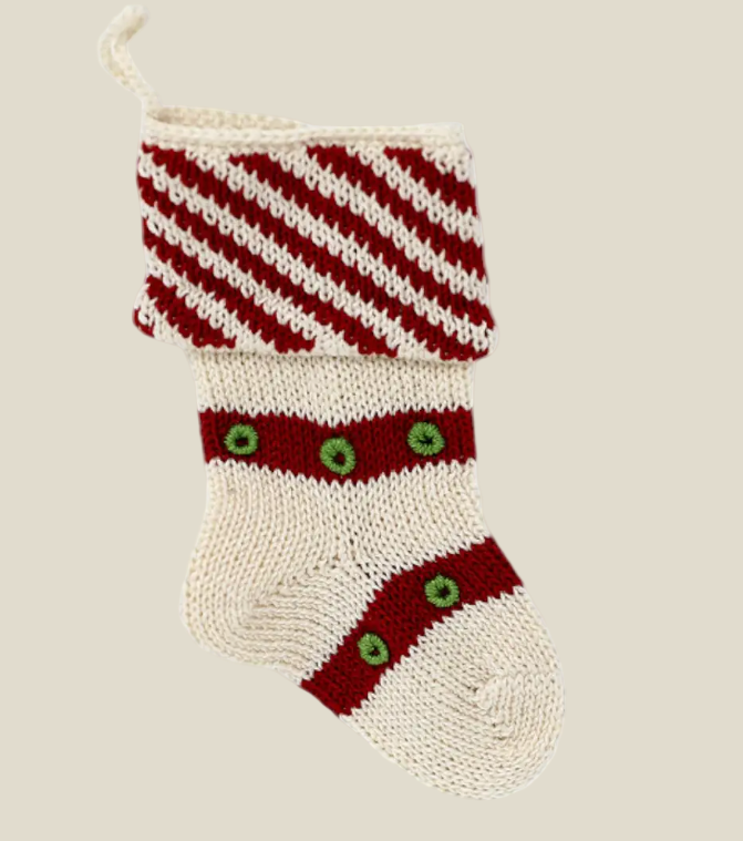 Mini Diagonal Stripe Stocking
