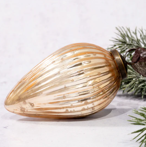 Gold Glass Pinecone, X-L