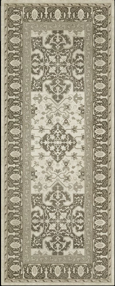 Williamsburg Vinyl Floor Cloth - Star Ushak