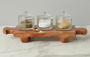 Bistro Glass Salt Cellar w/ Scoop