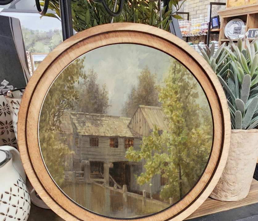 Wooden Grist Mill Art