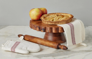 Etu' Home Natural Scalloped Cake Stand