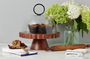 Etu' Home Natural Scalloped Cake Stand