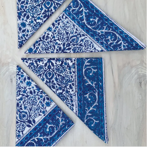 Blue Vine Napkin, Set of 4