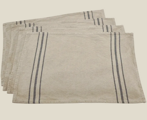 Striped Linen Placemat Set