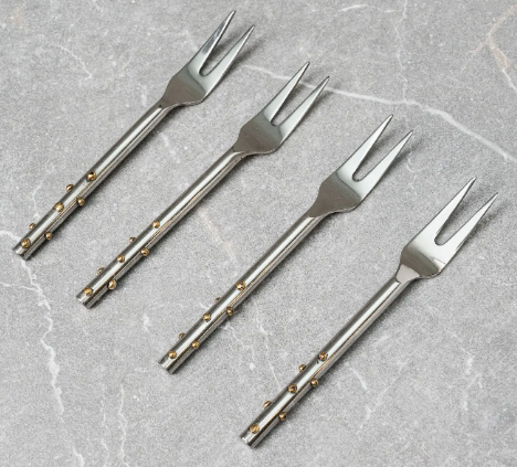 Gold Dot Fork Set