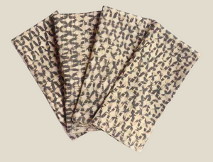 Handwoven Linen Napkin Set - Sparrow