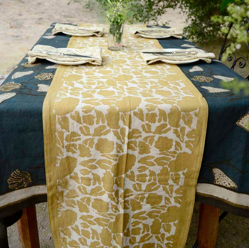 Handwoven Cotton Table Runner - Yan