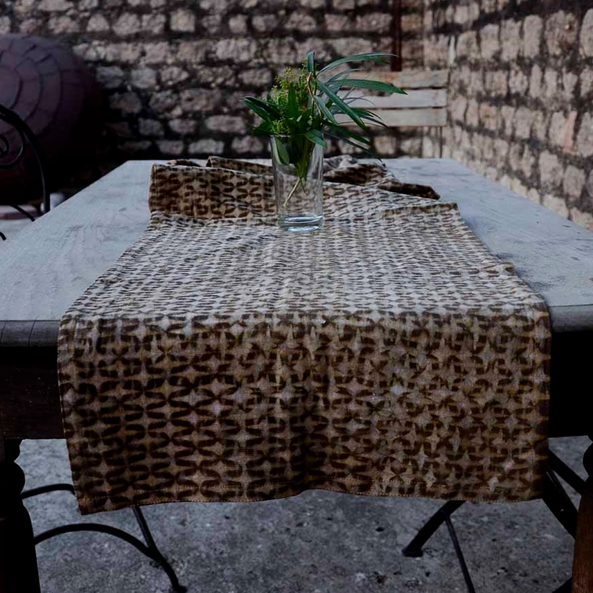 Handwoven Textural Table Runner - Sparrow
