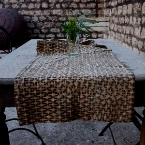 Handwoven Textural Table Runner - Sparrow