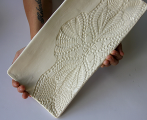 Prodigal Pottery Platter - Oyster Shell