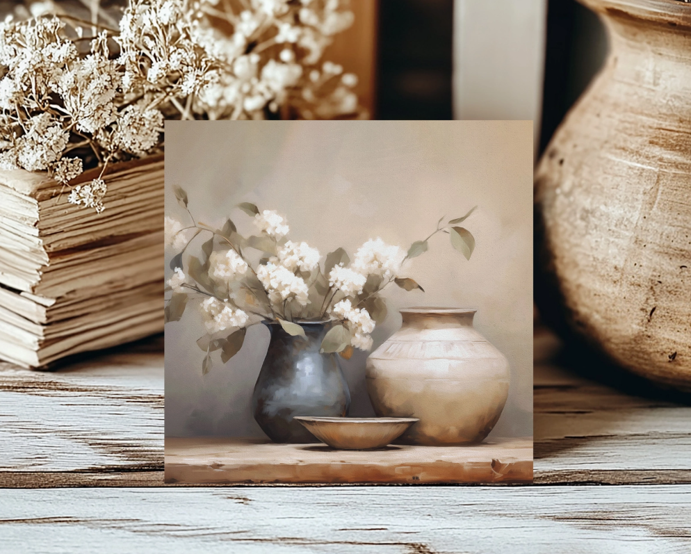 Square Frame Insert - Muted Peony