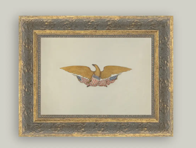 Federal Crest Framed Art, 7x5