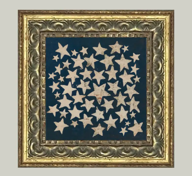 Stars Framed Art, 6x6