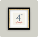 Fourth Of July Framed Art, 8x8