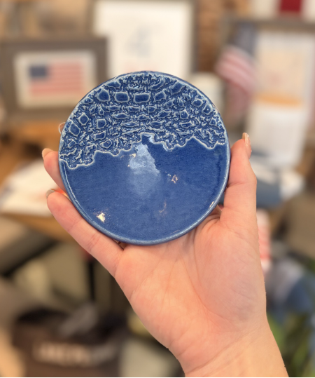 Lace Ring Dish - Blue Sapphire