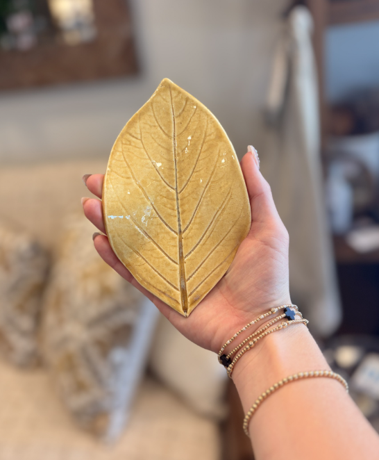 Large Leaf Soap Dish - Autumn Leaf