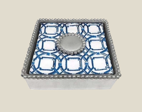 Mariposa Beaded Napkin Box Set