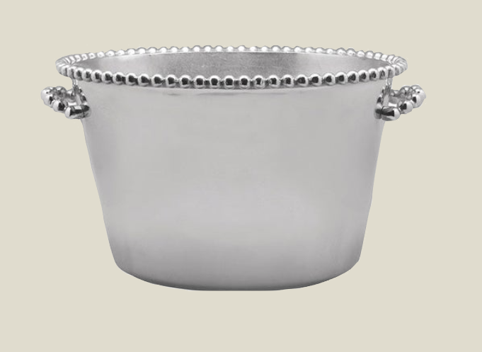 Mariposa Pearled Ice Bucket, Medium