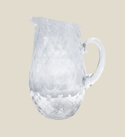 Mariposa Clear Pineapple Textured Large Pitcher