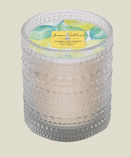 Hobnail Candle / Lemon Verbena