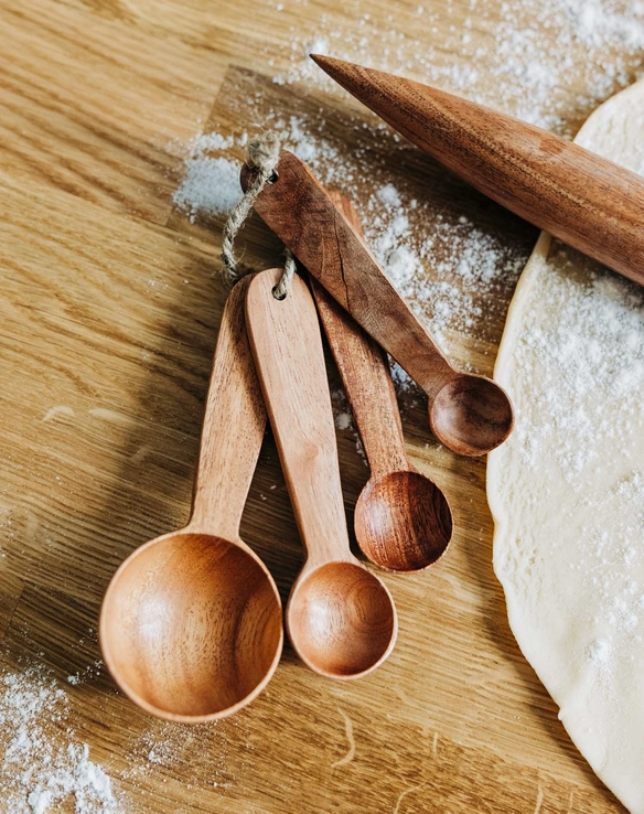 Handcrafted Wooden Measuring Spoons