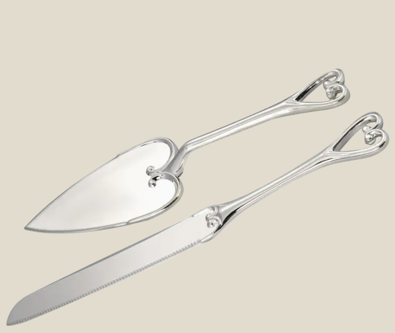 Heart Cake & Knife Set