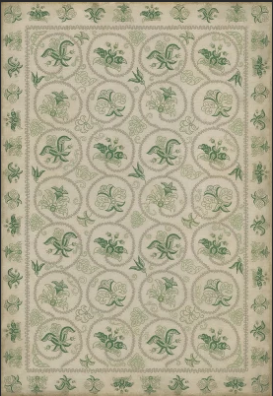 Vinyl Floor Cloth - Gayfeather - 20" x 30"