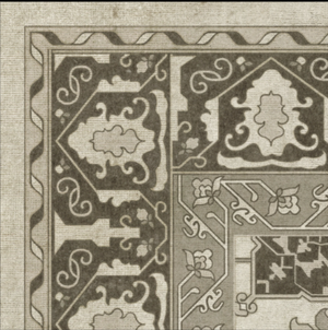 Williamsburg Vinyl Floor Cloth - Star Ushak