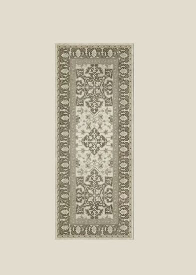 Williamsburg Vinyl Floor Cloth - Star Ushak