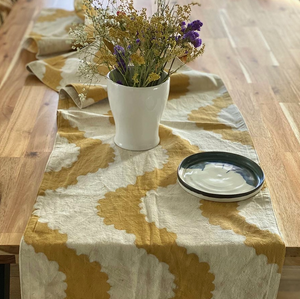Handwoven Table Runner - Golden Rays
