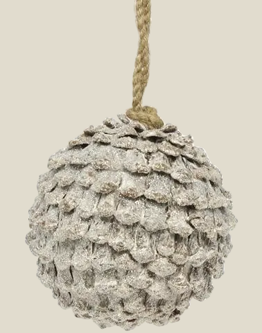 Pinecone/glitter/5.5"