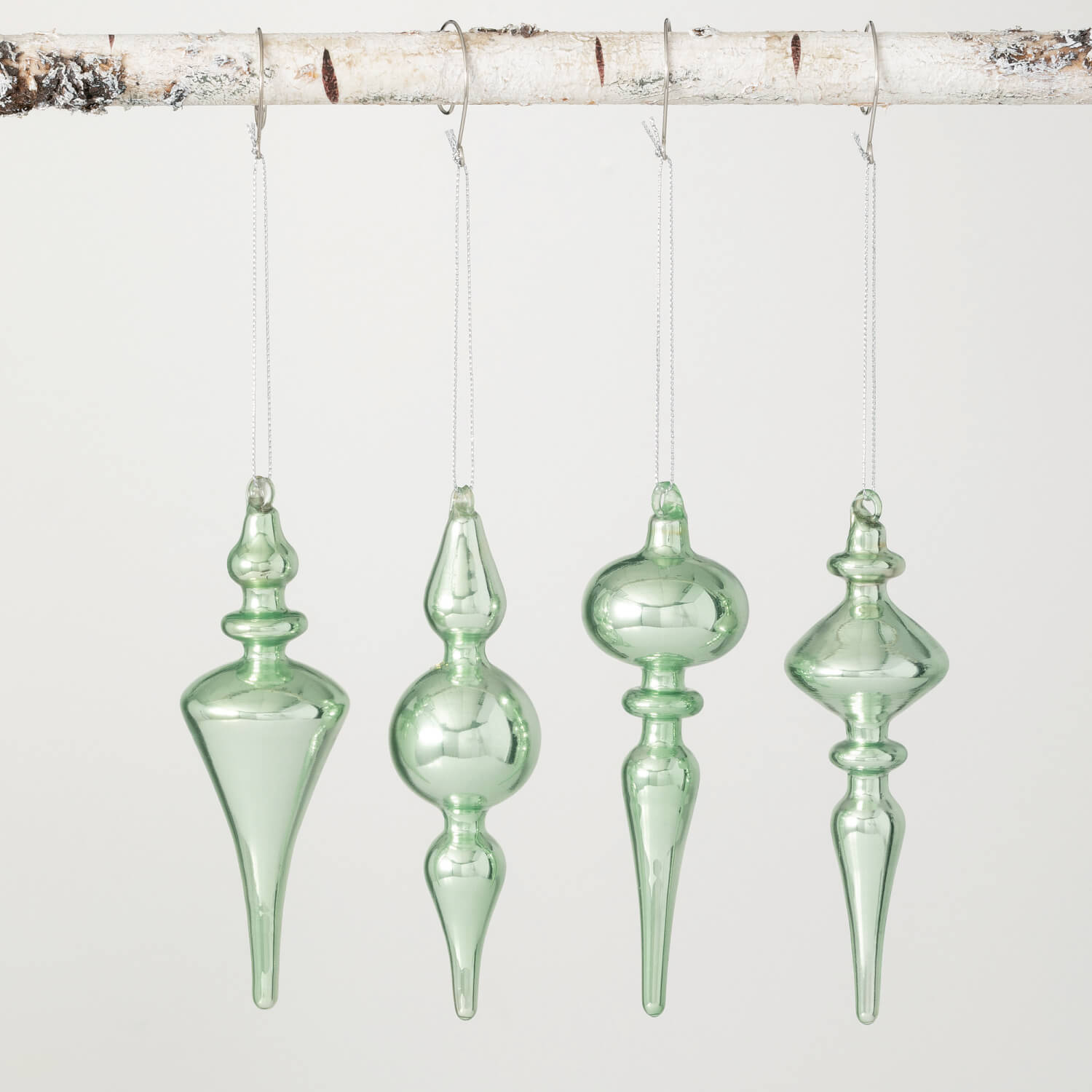 Finial, Soft Green Glass