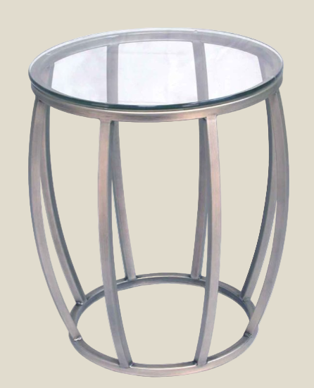 Accent, Round Metal & Glass