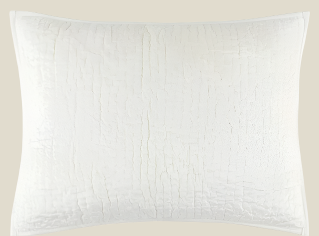 Pine Cone Hill Parisienne Velvet Shams / Dove White