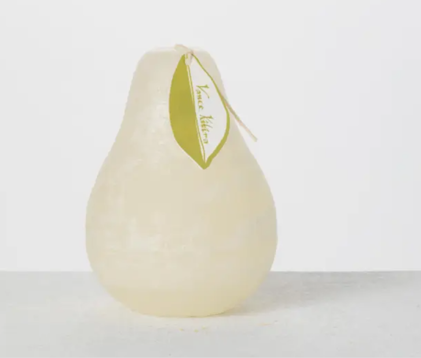 Pear, White Timber Candle