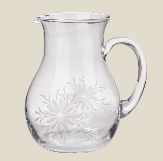 Fleur Etched Glass