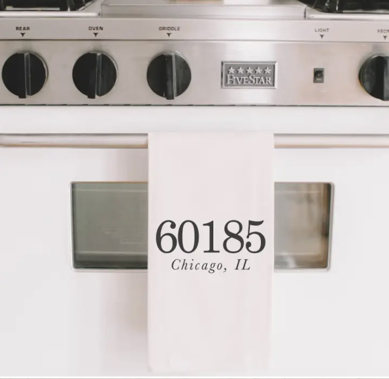 Tea Towel / Zip Code TOCCOA